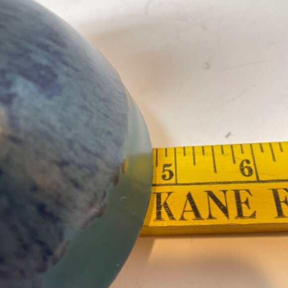 Handcrafted Ceramic Incense Burner With Sandstone Lid - Blue & Green Glaze Finis - Picture 10 of 10